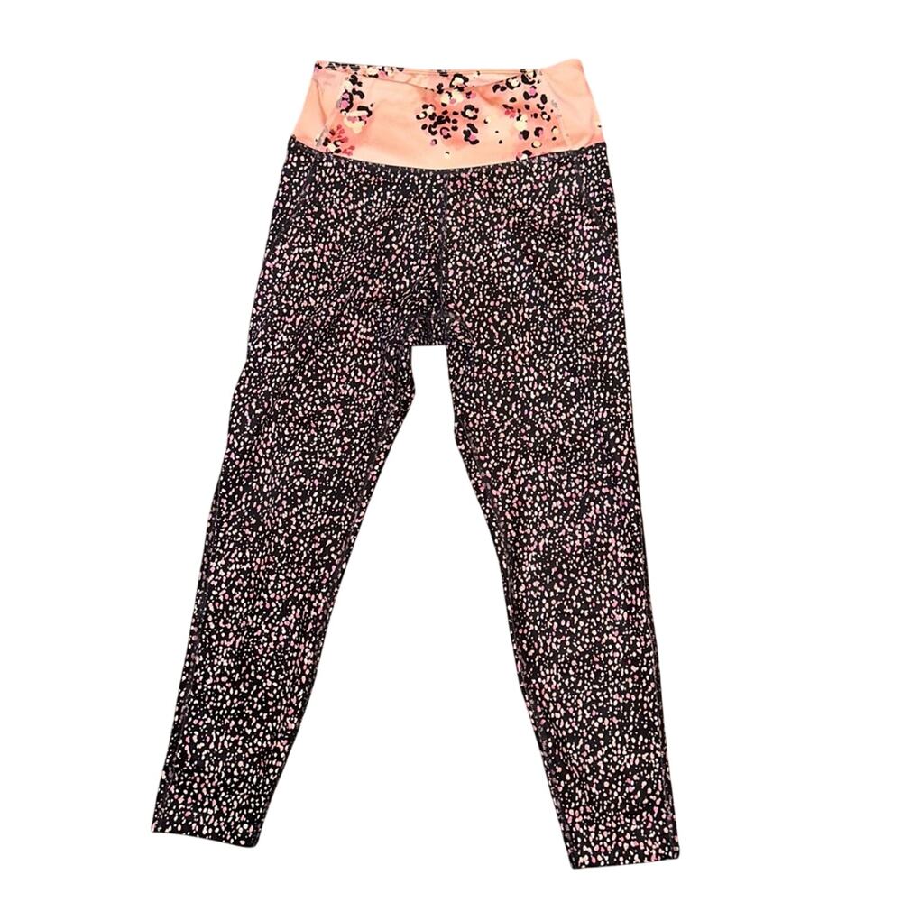Nanette Lepore Workout leggings, with multi color dot design, size small
